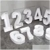 Party Decoration 73Cm Number Alphabet Mosaic Frame Stand Balloon Box Baby Shower Nt Adt Children Birthday Decor Letter Drop Delivery Dhwty