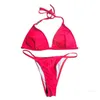 Дизайнерский роскошный дизайнерский бикини Купальники Летние женские купальники Комплект пляжного купания Комплект из двух частей Бикини дизайнер6PHA