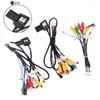 Car Stereo Radio Cable 20 Pin Plug RCA Output AUX Wire Harness Wiring Connector With Fan Header For ZHANGXUN Android Navigation