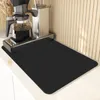 Tapete de drenaje para vajilla de color sólido, tapete para bebidas fácil absorbente para encimera de cocina doméstica, tapete para mesa seca con aislamiento térmico sin lavado