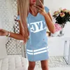 Casual Dresses Women Hooded Slim Fit Loose Fashion Pullover Zipper Print Short Petite Hiking Dress For Summer