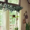 Decorative Flowers Silk Eucalyptus Leaf Vines For Wedding Backdrops Chairs And Hallways Vintage Rustic Style Adjustable Realistic Design