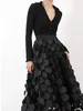 Röcke TIGENA Mode Design Schwarz Tüll Langen Rock Für Frauen 2024 Frühling Sommer Elegante Vintage EINE Linie Hohe Taille Midi weibliche