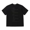 Designerski koszulka T-shirt unisex abstrakcyjna litera drukująca luźna modna marka pół dużej ciężkiej koszulki męskie