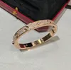 V Gold Material Luxury Quality Charm Band Bangle In 18k Rose Gold and Silver Color Plated All Sparkly Diamonds Design Have Stamp Box PS3759A