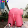 Atacado forma personalizada grande elefante inflável/5m 16,5 pés gigante elefante rosa mascote animal do zoológico para decoração de eventos