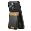 Business Magnetic Flip Phone Case för iPhone 15 Plus 14 13 12 Pro Max Google Pixel 8 8Pro 8a 7 7pro 7a 6 6a 6pro flera kortplatser Läderplånbok Kickstand Back Shell