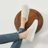 TUOPIN Chaussures de sport en cuir synthétique avec col rembourré pour femme - Mocassins décontractés - Chaussures de marche