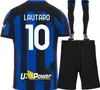 2023 2024 LUKAKU soccer jerseys BARELLA INTERS DZEKO MILANS LAUTARO VIDAL J. CORREA 22 23 football shirt CALHANOGLU GAGLIARDINI men with socks kit equpment