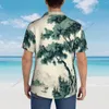 Men's Casual Shirts Shirt Pastoral Theme Toile Short Sleeve Tops Lapel Summer