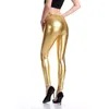Women's Pants Faux Leather Leggings Stretchy Sexy High Waisted Tights Fitness Female Push Up Slim Fit Women