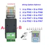 Hurtownia Złącze sieciowe RJ45 Mężczyzna 8p8c Modularna wtyczka do zacisków śrubowych RS485 Adapter ZZ