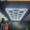 Verlichting Aangepaste Hoge CRI Industriële Werkplaats Zeshoek Led-licht voor Garage Wasstraat Detaillering Auto Schoonheid Reparatie Kapper 110-240V