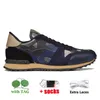 Stili popolari Rockrunner Camo OG Scarpe casual Top in pelle Camouflage Suola in gomma Verde militare Triple Nero Bianco Grigio Designer Donna Uomo Sneakers piatte di lusso