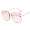 Sunglasses 2023 New Fashion Lady Oversize Rimless Square Bee Sunglasses Women Men Small Bee Glasses Gradient Sun Glasses Female UV400 H24223