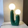 Lampe de chevet lunaire 3D en verre moderne et créative, luminaire décoratif d'intérieur, idéal pour une chambre à coucher, un salon ou un bureau, en résine, style nordique, luminaire décoratif d'intérieur, idéal pour un salon ou une chambre à coucher