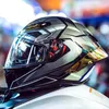 オートバイヘルメットヘルメット男性女性フルフェイスドット承認済みモトクロスHDバイザーカペセテDe Moto Casque Equipment