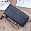 Portefeuille femme long treillis gland mode téléphone portable dames pochette pu étoile dragonne sac plusieurs couleurs 582 Q1117210K