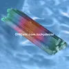 200 pezzi all'ingrosso bellissimo arcobaleno bastoncini di selenite rivestimento in titanio satinato tronchi di cristallo barra bacchette protezione pulizia meditazione guarigione chakra griglia lavoro