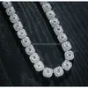 2mm 3mm 4mm 5mm 6.5mm Vvs Lab catena di diamanti gioielli personalizzati 4 punte set mano catena da tennis Moissanite certificata Gra