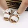 Summer Baby Sandals Nonslip Cloth Bottom Toddler Shoes Soft Baby Shoes First Walking Breathable Princess Shoes 240220