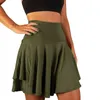 スカートスタイリッシュなフィットネススカート通気性アンチエッジュールソフトフリル女性ミニランニングデイリーウェア