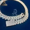 Custom Wholesale Drop Shipping Hip Hop Necklace Sier 8Mm 10Mm 12Mm Iced Out VVS Moissanite Cuban Link Chain For Men