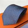 Lyx 2024 Box Neck Ties Designer Silk Slips Black Blue Jacquard Hand vävd för män Bröllop Casual och Business Slips Box Ties