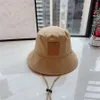 Sombrero de cubo de playa para mujer, sombreros de ala tacaña de diseñador, gorra de viaje con cordón de moda, 4 colores