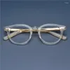 Sonnenbrillenrahmen 2024 Mode Vintage Gelee-Stil Acetatrahmen Myopie Optische Lesebrille Retro Oval Hand Handwerk Frauen Mann Hoch