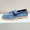 New Season Suede leather Mens Casual Shoes Walk shoes luxury sneakers nubuck Lock designer Flats Slip-on dress shoe Large size 45 46 with box