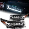 Estilo de carro para Toyota Highlander 20 18-20 20 Kluger LED Farol DRL Animação Azul Luzes de corrida Conjunto de sinal dinâmico