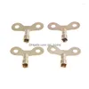 Torneiras de cozinha 4 pcs soquete quadrado bronze radiador chaves encanamento sangrando chave de água sólida para ferramenta de vae de ar 6mm buraco núcleo gota del dh5rc