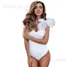 Costumi da bagno da donna 2024 Costume da bagno creativo con cinturino in rete costume da bagno abbigliamento donna T240222