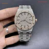 Reloj de pulsera para hombre con diamantes hechos a mano de hielo completo, relojes de acero inoxidable con diamantes de 2 piedras, reloj de movimiento automático Popular