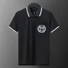 Mode Hommes T-shirts Hommes Polos Casual Luxe T-shirt Brodé Tops Tees Medusa Coton Serpent Motif Polo-shirt Col Polos Taille Asiatique M-3XL003