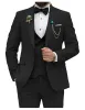 Kostymer senaste män kostymer kappa byxor bröllop kostym design klänning tuxedo 3 stycken smal passande man skarvad lapel kostym homme brudgum bästa män