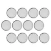 Dinnerware 12 Pcs Stainless Steel Sprout Cover Mason Jar Sprouting Cap Mesh Can Versatile Lid Filter Strainer Household Caps Portable