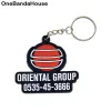 Rings Custom Design 3d Soft Pvc Keychain for Advertising Gift