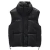 Kvinnors västar 2024 PU faux läderjacka Kvinnor ärmlösa tjocka rockar Streetwear Spring Winter Zipper Loose Outerwear Waistcoat Gilet