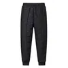 Calças masculinas Sports Sweatpants Mens Grosso Lã À Prova de Água Desgaste Diário Ao Ar Livre Design Clássico Macio e Confortável