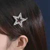 Jewelry Wong Rain 100% 925 Sterling Silver Lab Sapphire Pearl Gemstone Sparkling Star Barrettes for Women Fine Hair Jewelry Girls Gifts