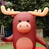 Groothandel 2.6x1.5x3M Hoogte Outdoor Giant Opblaasbare Dier Moose Cartoon Model Met Luchtblazer Voor Evenement reclame Party Decoratie