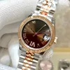 2024 nuovo orologio da donna Datejust 31mm in acciaio inossidabile scanalato con fondello in cristallo realizzato in vetro zaffiro antigraffio con chiusura a corona pieghevole nascosta