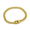 MENS anti-tarnish Cuban Miami Link 8 팔찌 18K 골드 스테인리스 스틸 6mm254Z