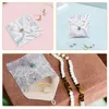 Jewelry Pouches 2 Pcs Organiser Bag Embroidered Gift Bags Coin Bracelet Small White