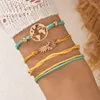 Braccialetti a maglie Moda Corda semplice intrecciata Mappa cava Ananas Design di nicchia Bracciale con temperamento da donna geometrico personalizzato Street Po