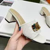 Ladies High Heel Sandals Classic Fashion Designer Summer Elegant Mature Women Slippers Size 35-42