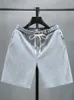 Plus 5xl 6xl 7xl Knitted Shorts męskie 2024 NOWOŚĆ Wygodne elastyczne odzież w talii męskie krótkie solidne spodnie 240223