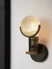 Wall Lamps Modern Glass LED Lamp Bedroom Home Decoration Nordic Lobby Living Room Corridor E27